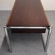 Modernist rosewood pedestal desk, Italy circa 1970