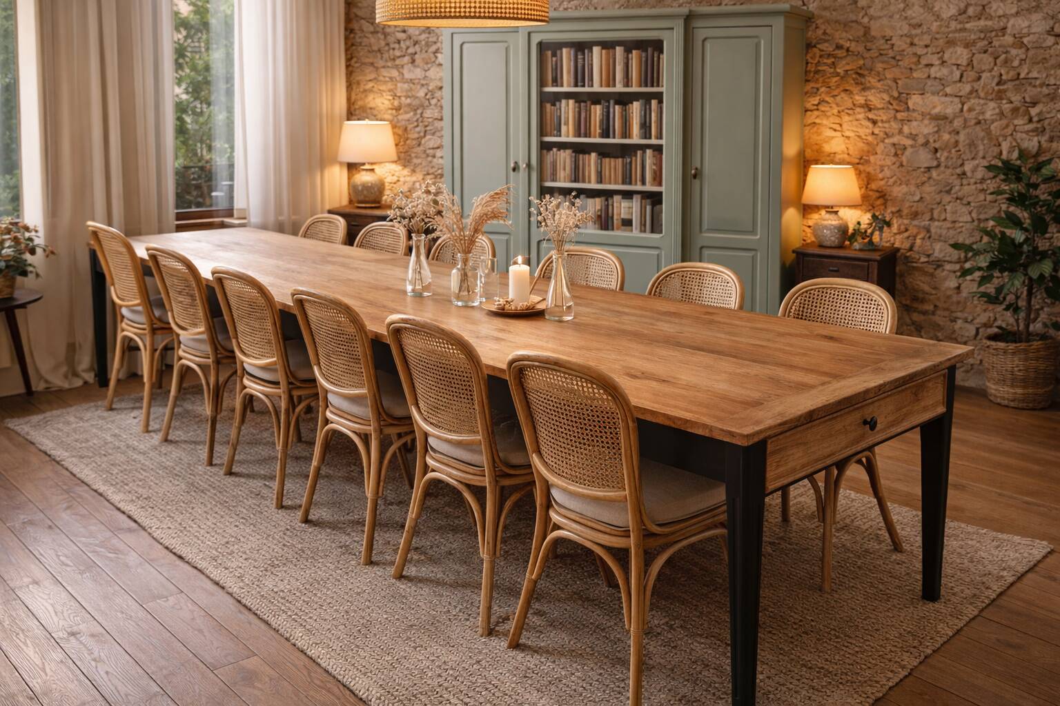 Renovated farmhouse table