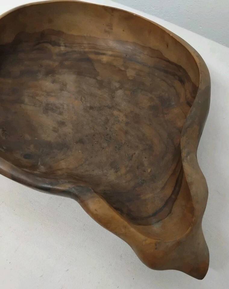 Vintage Shell Shape Wooden Fruit Basket