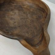 Vintage Shell Shape Wooden Fruit Basket