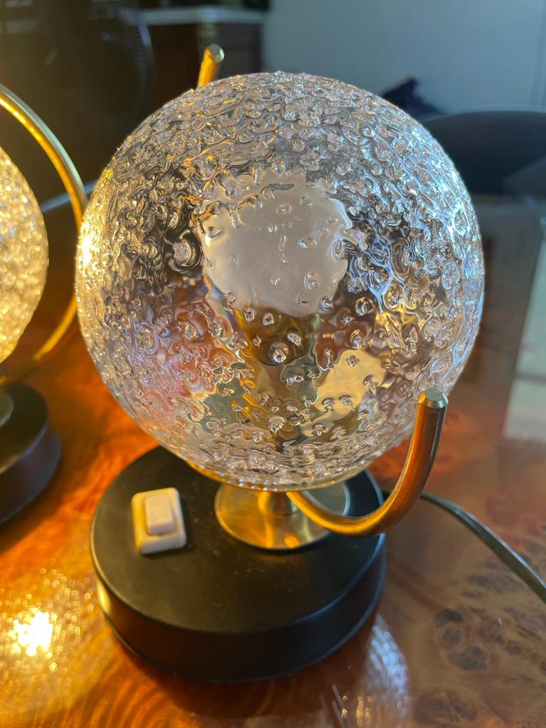 Table lamps globes 70s