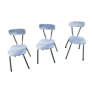 chaises formica blanche