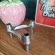 Vintage silver metal candle holder