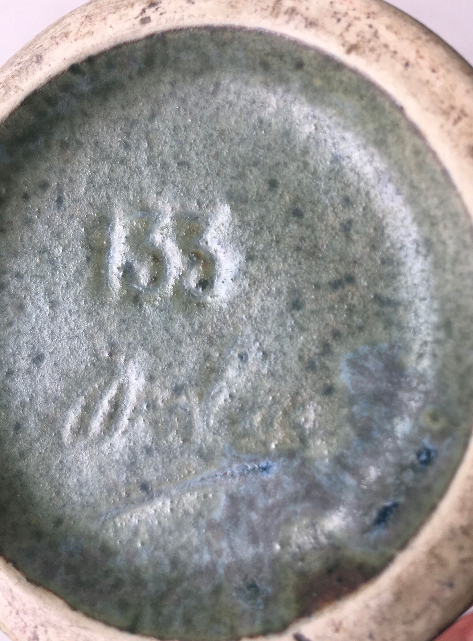 Denbac's art deco sandstone vase