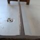 Large wooden bench with a backrest
