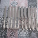10 silver metal knives sfam