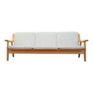 Canapé en chêne, design danois, années 1960, designer Hans J. Wegner, fabricant Get