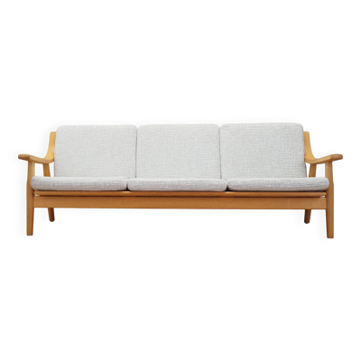 Canapé en chêne, design danois, années 1960, designer : Hans J. Wegner, fabricant : Get