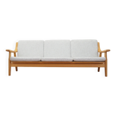 Oak sofa, Danish design, 1960s, designer: Hans J. Wegner, manufacturer: Get