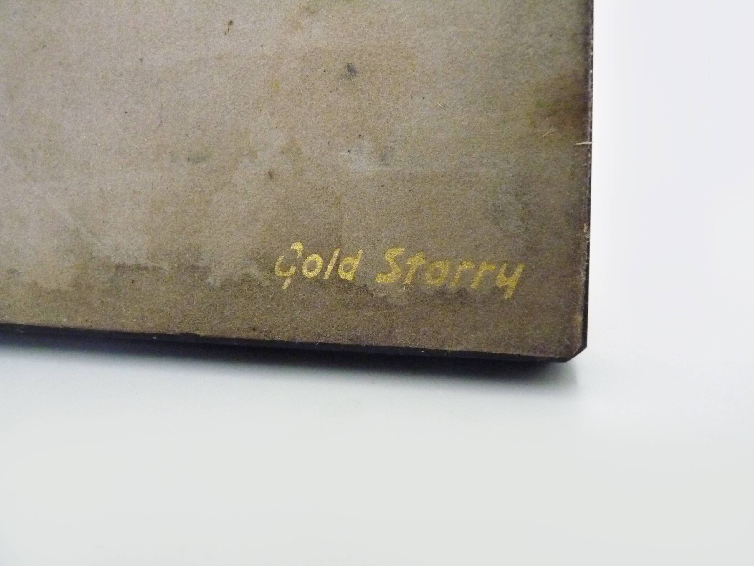 Pair of Modernist Art Deco Gold Starry Bookends on Marble Base