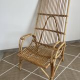 Large rattan armchair