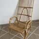 Large rattan armchair