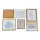 Lot de 6 cadres bois doré ou résine