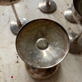 8 silver plated ice cream cups, Italy