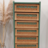 Vintage rattan chiffon