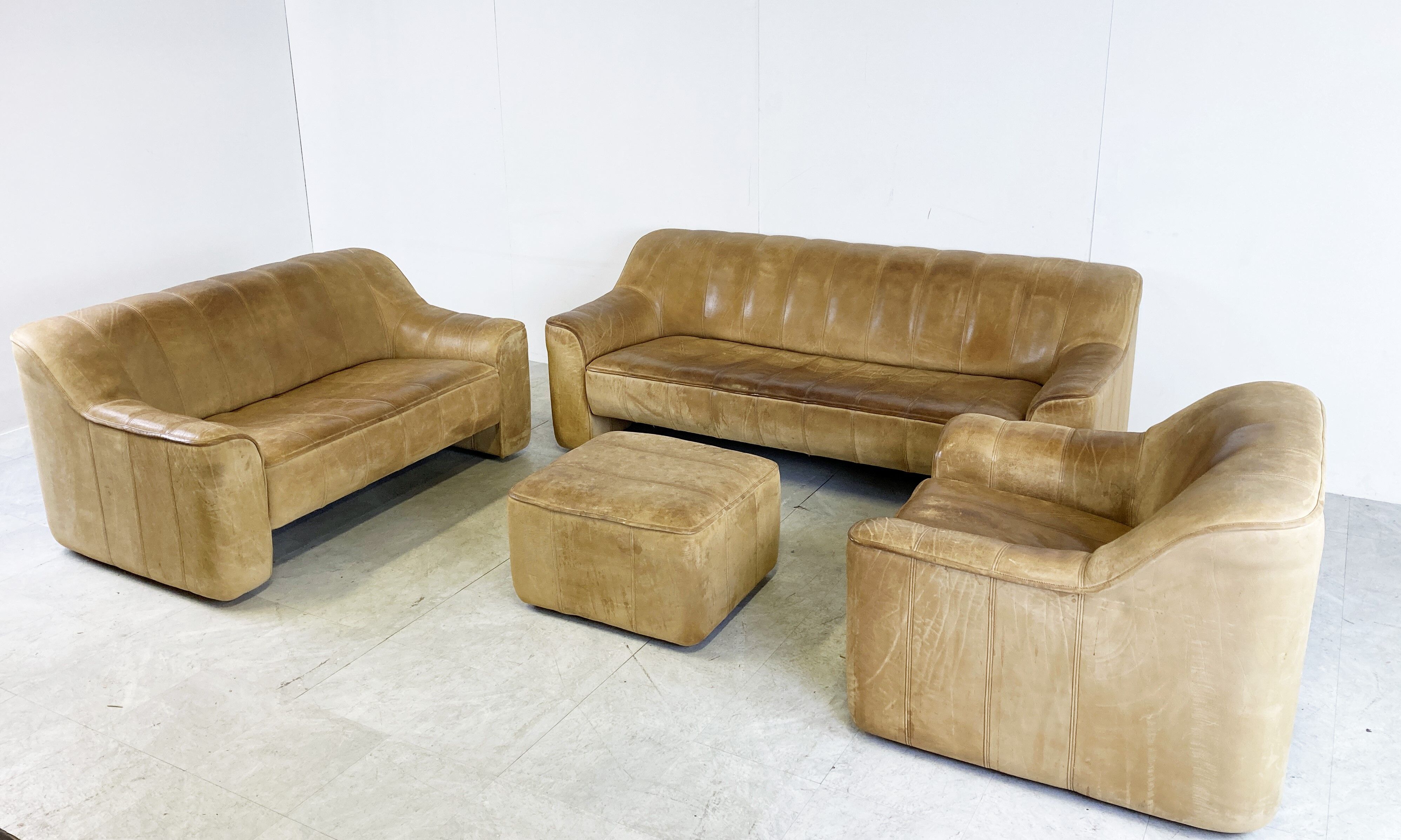 De Sede DS44 sofa set, 1960s