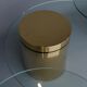 Polished Brass and Glass Low Tables. 2000s. Set of 3