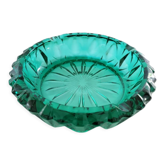 Green ashtray of water