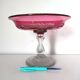 Cut rose glass bowl