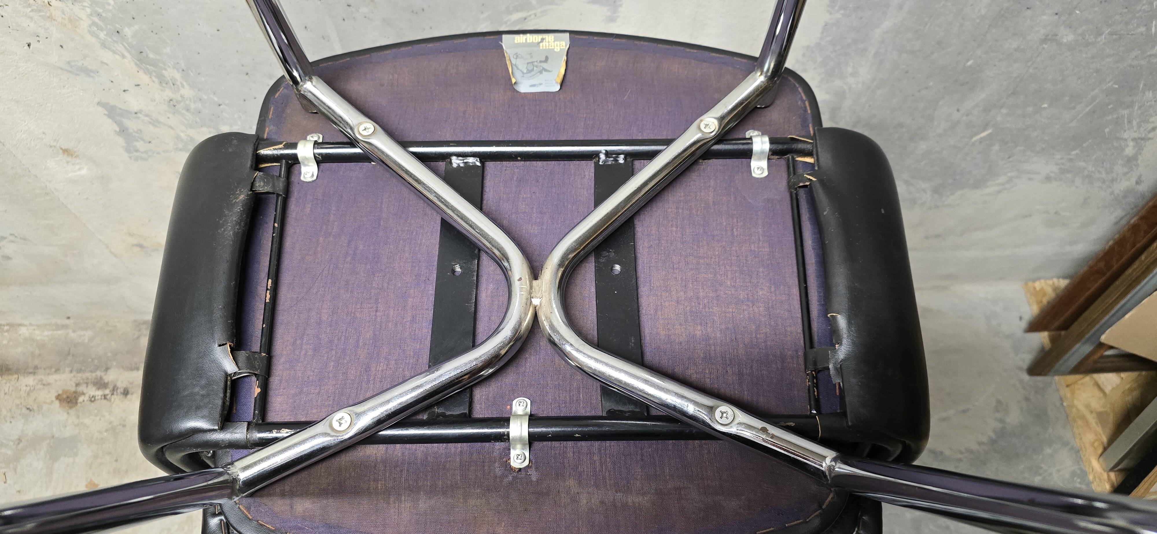 Pair of Deauville model armchairs for Airborne 1960