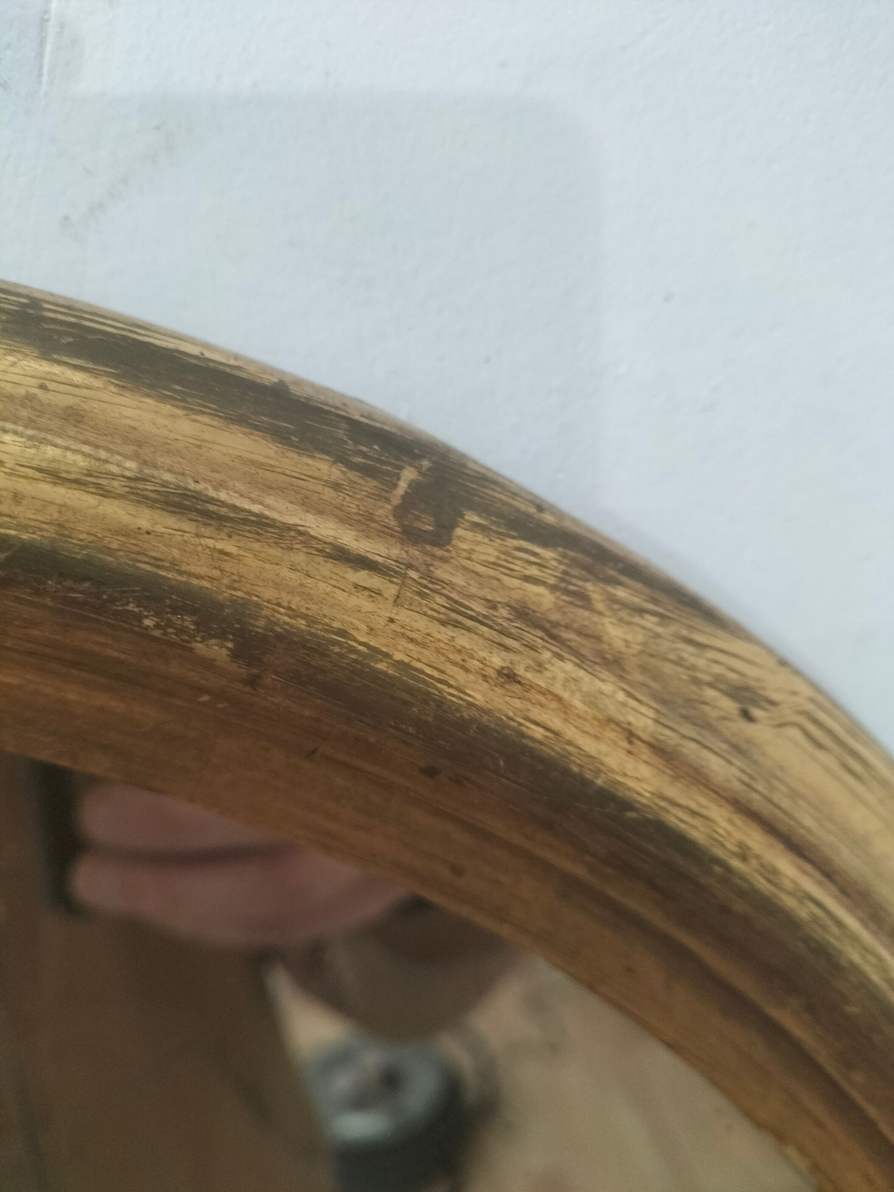 Round golden mirror, 46 cm