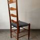 Set of 8 Scandinavian ladderback chairs, 1960s.