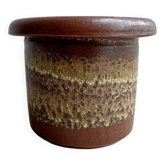 Grand pot de fleurs / jardinière vintage en céramique Fat Lava