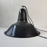 Old industrial pendant light 44 cm