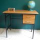 Bureau enfant formica marron