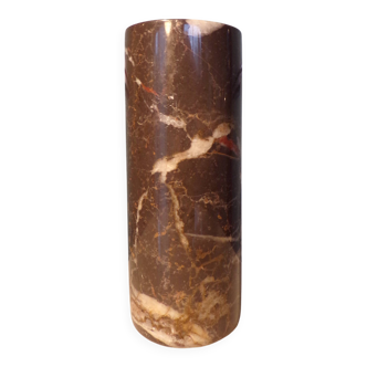 Carrara marble cylinder vase