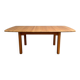 Large solid oak dining table by Wasa, 1990s