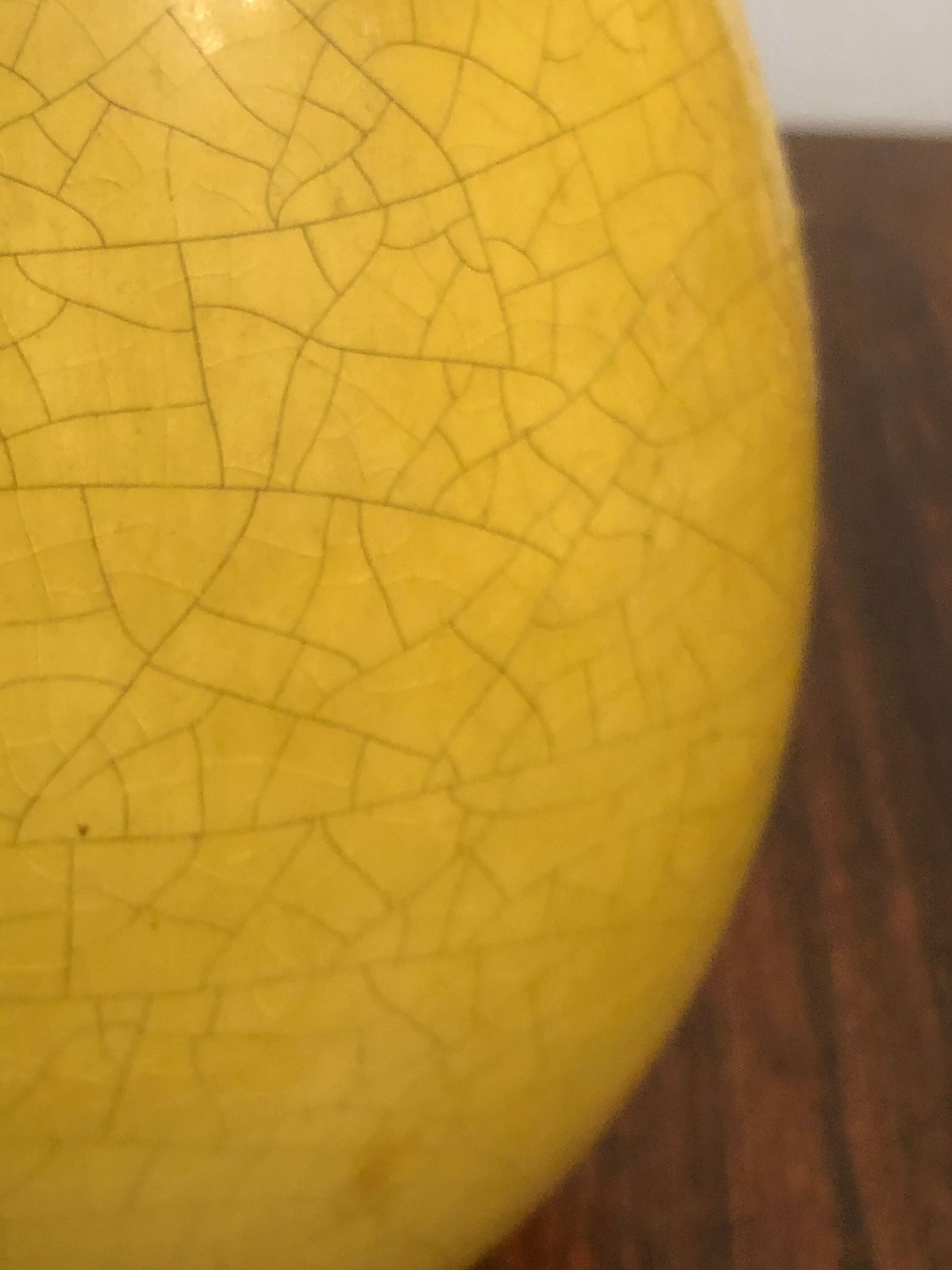 Italian vase in cracked ceramic 60s