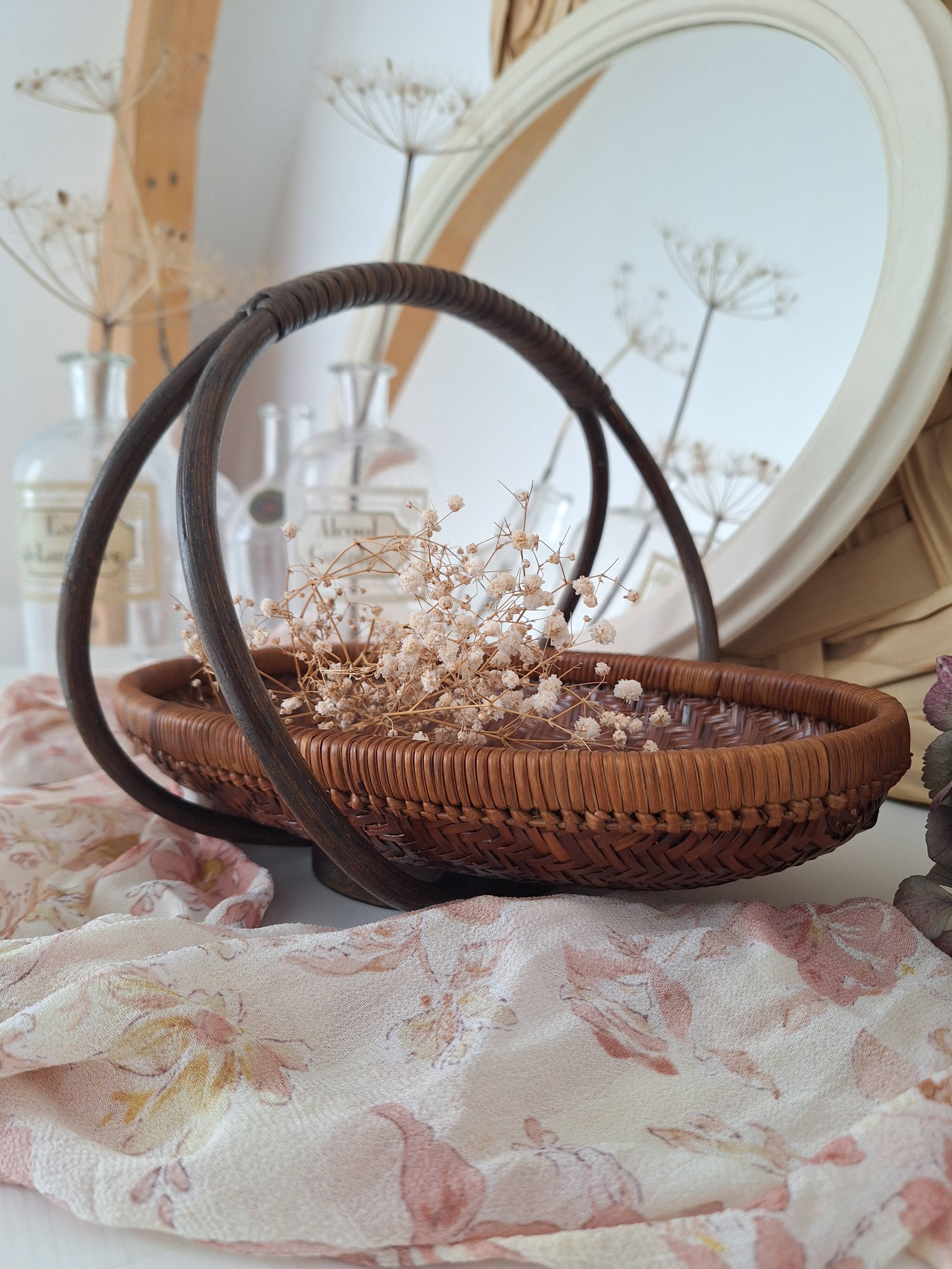 Vintage bamboo basket