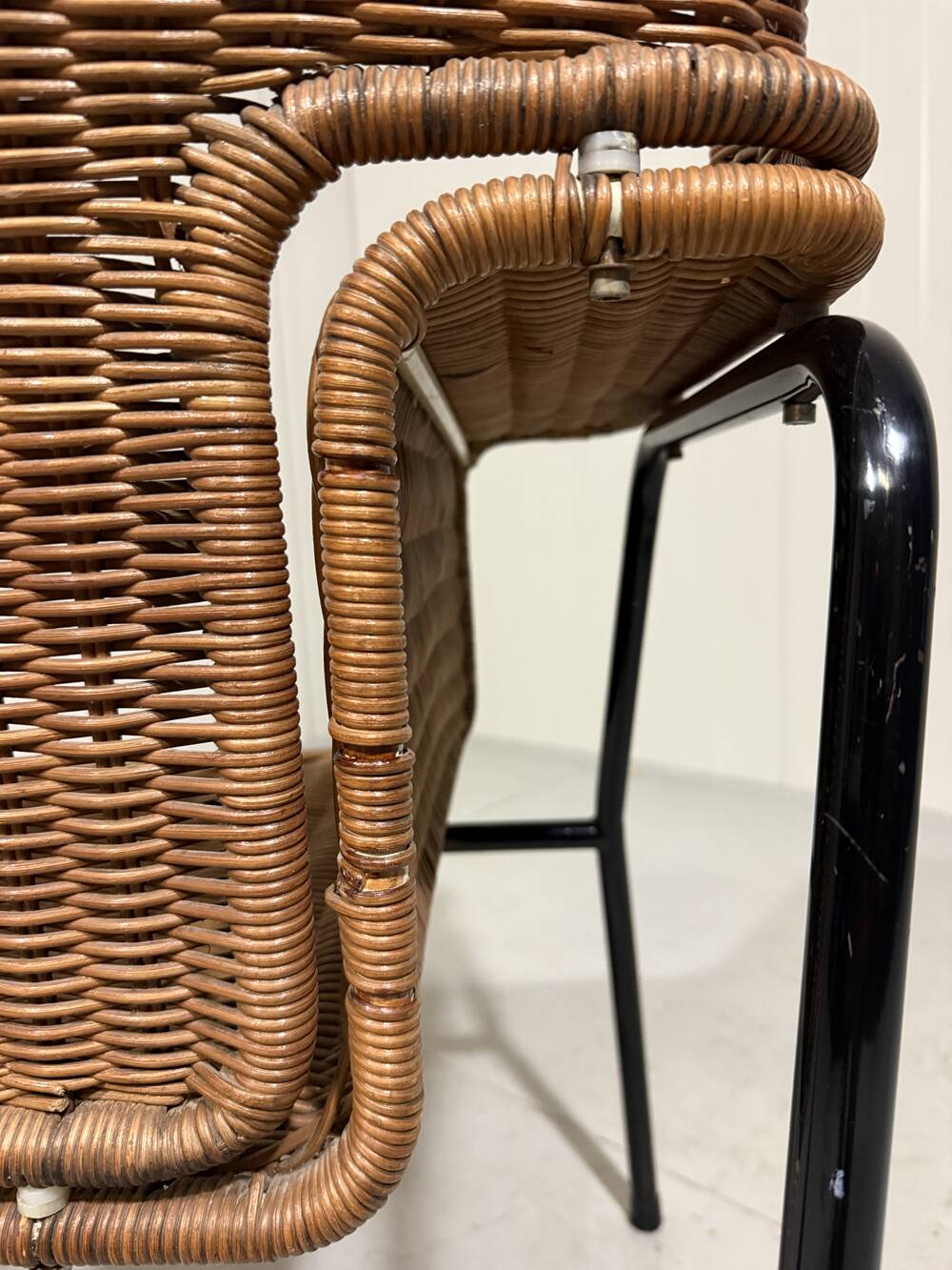 Wouter Fens rattan chair Gebr. Jonker Netherlands 1960’s