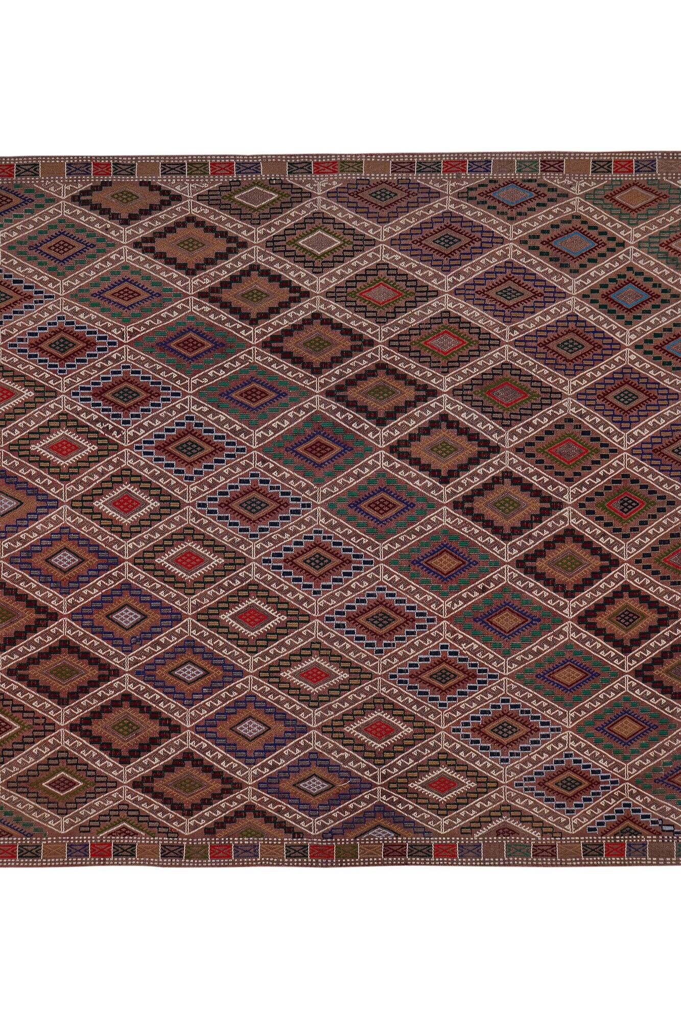 Vintage Turkish kilim, handwoven, 170x258 cm.