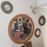 Grand miroir en orme