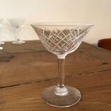 10 Silver crystal champagne glasses.