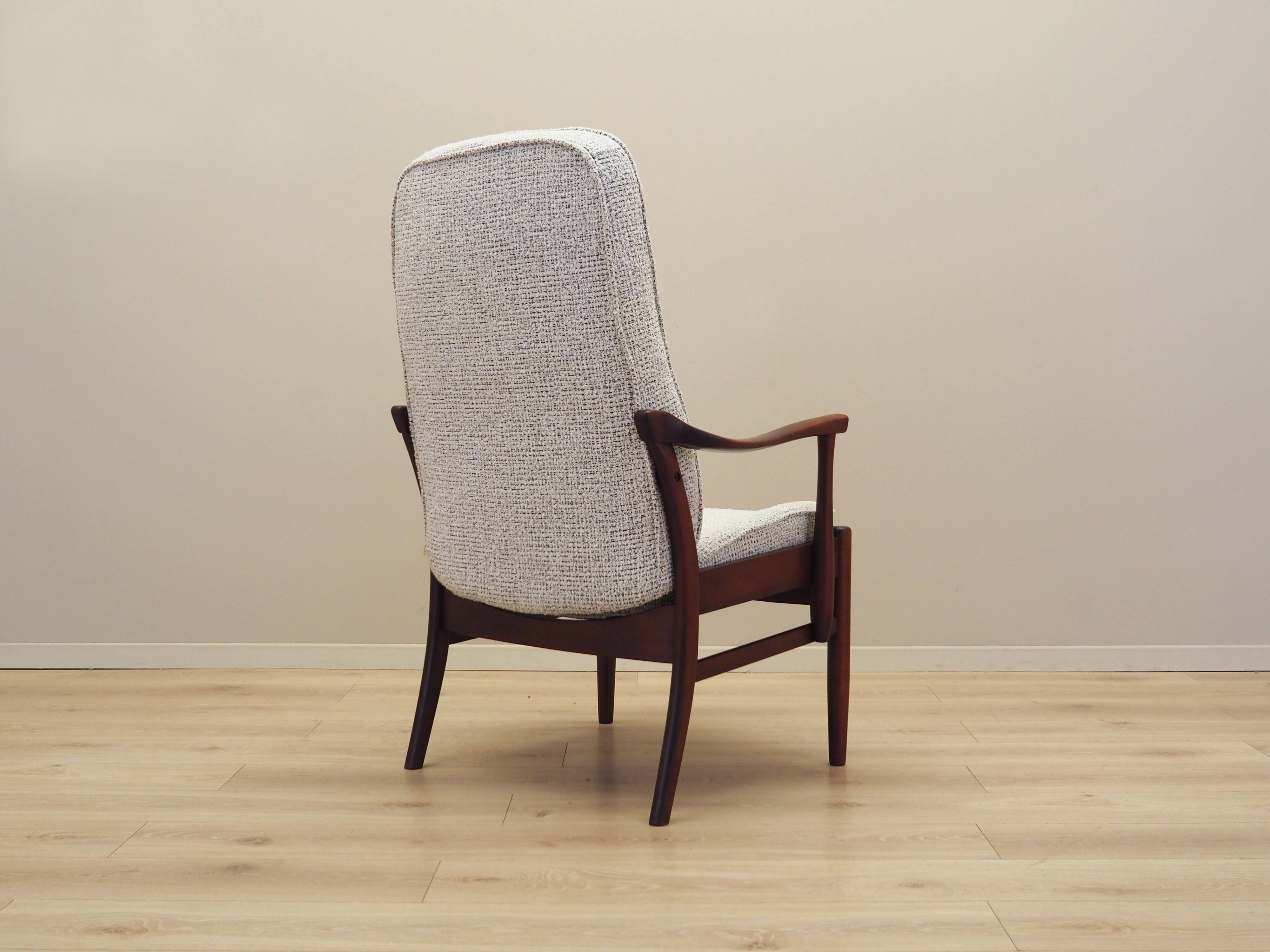 Fauteuil en hêtre, design danois, années 1970, fabrication : Farstrup Møbler