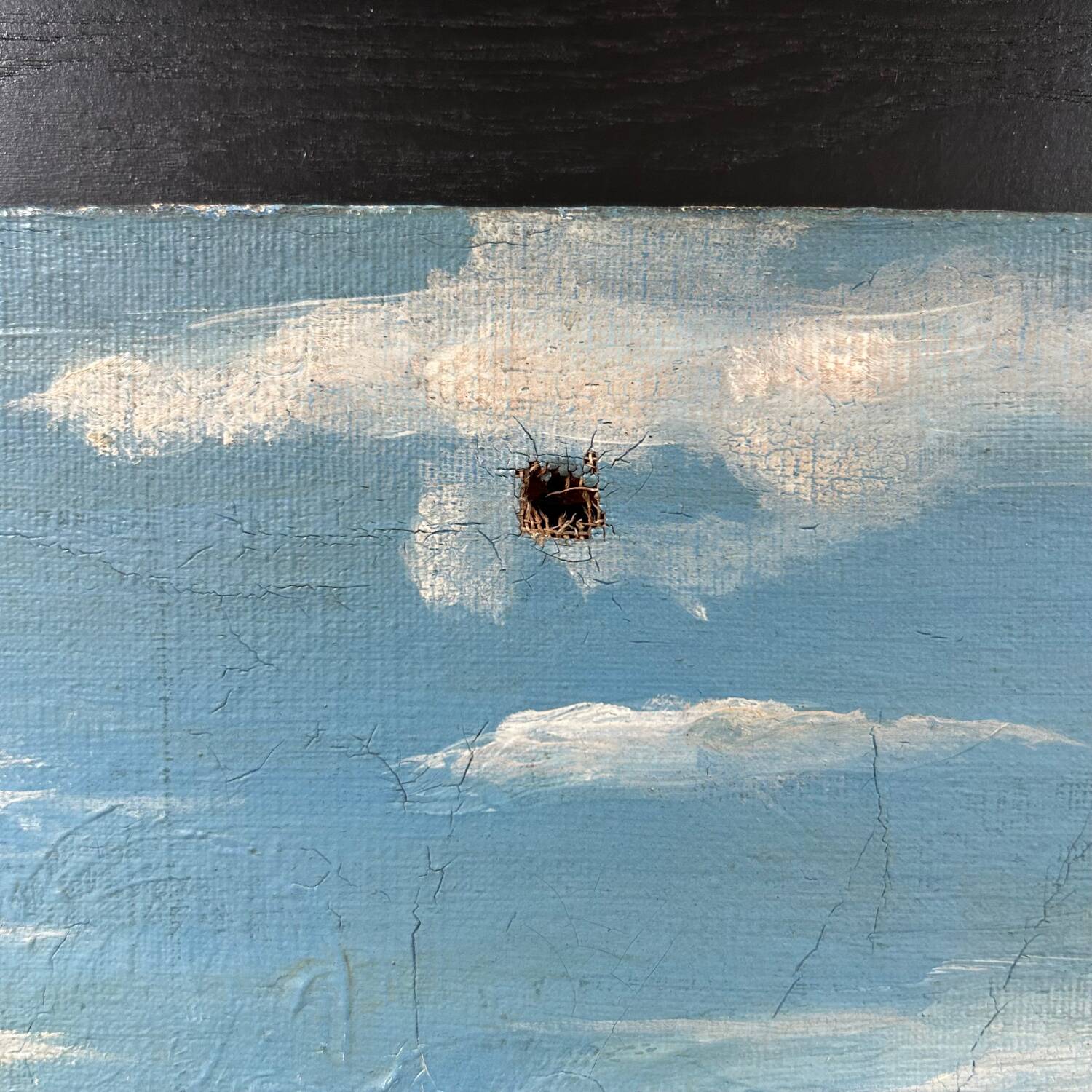 Old landscape painting of Tuscany