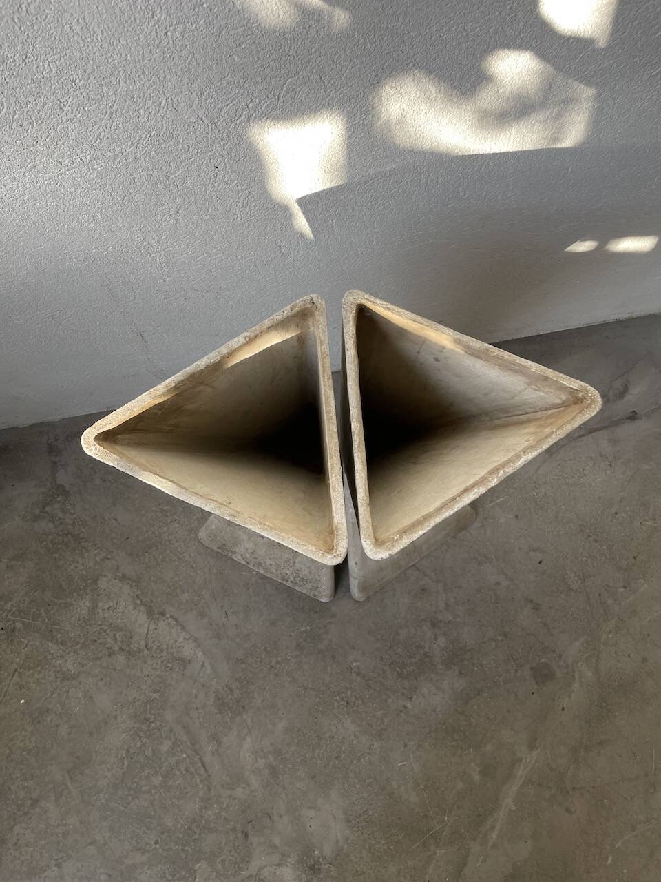 Planters jardinières fibrociment triangulaires