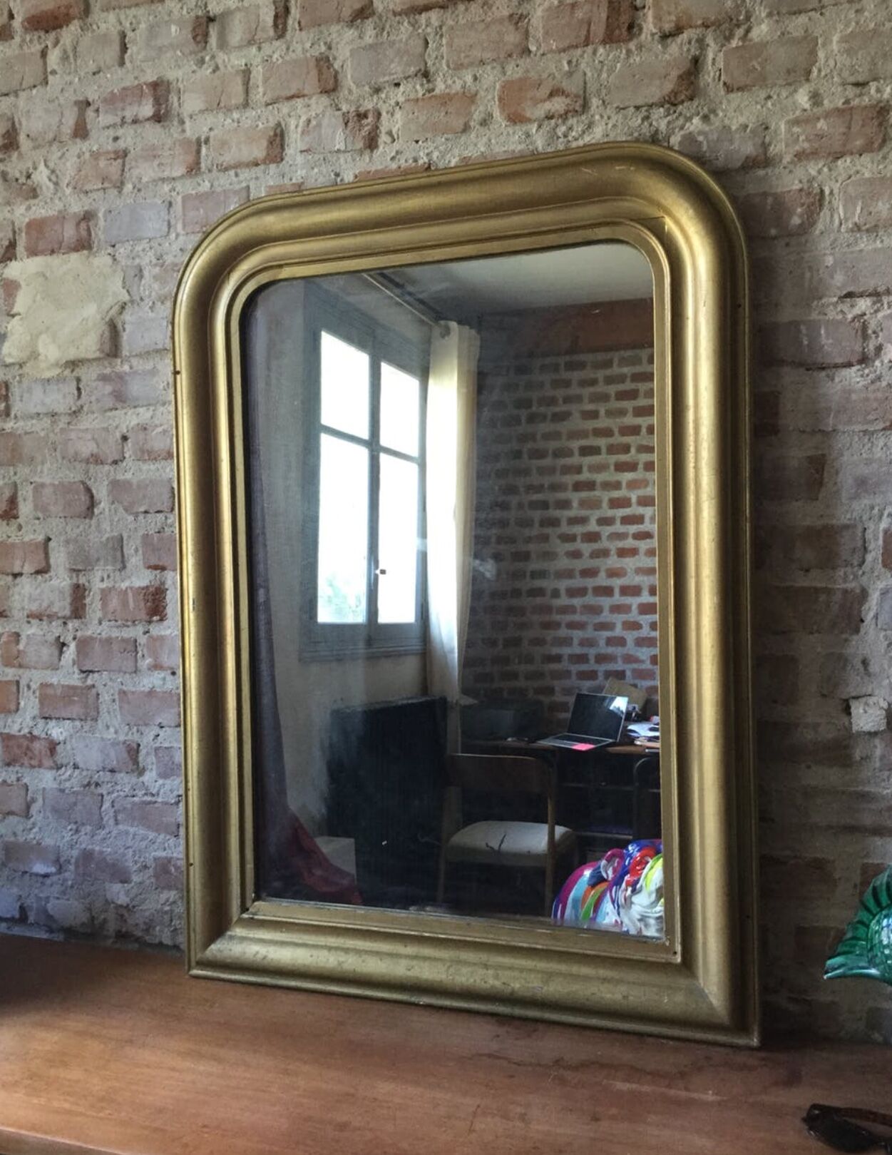 Old gilded mirror 77x104cm