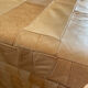 Banc pouf coffre en cuir patchwork  De Sède