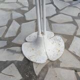 Garden or bistro table with steel and fiberglass base and top, circa 1970