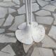Garden or bistro table with steel and fiberglass base and top, circa 1970