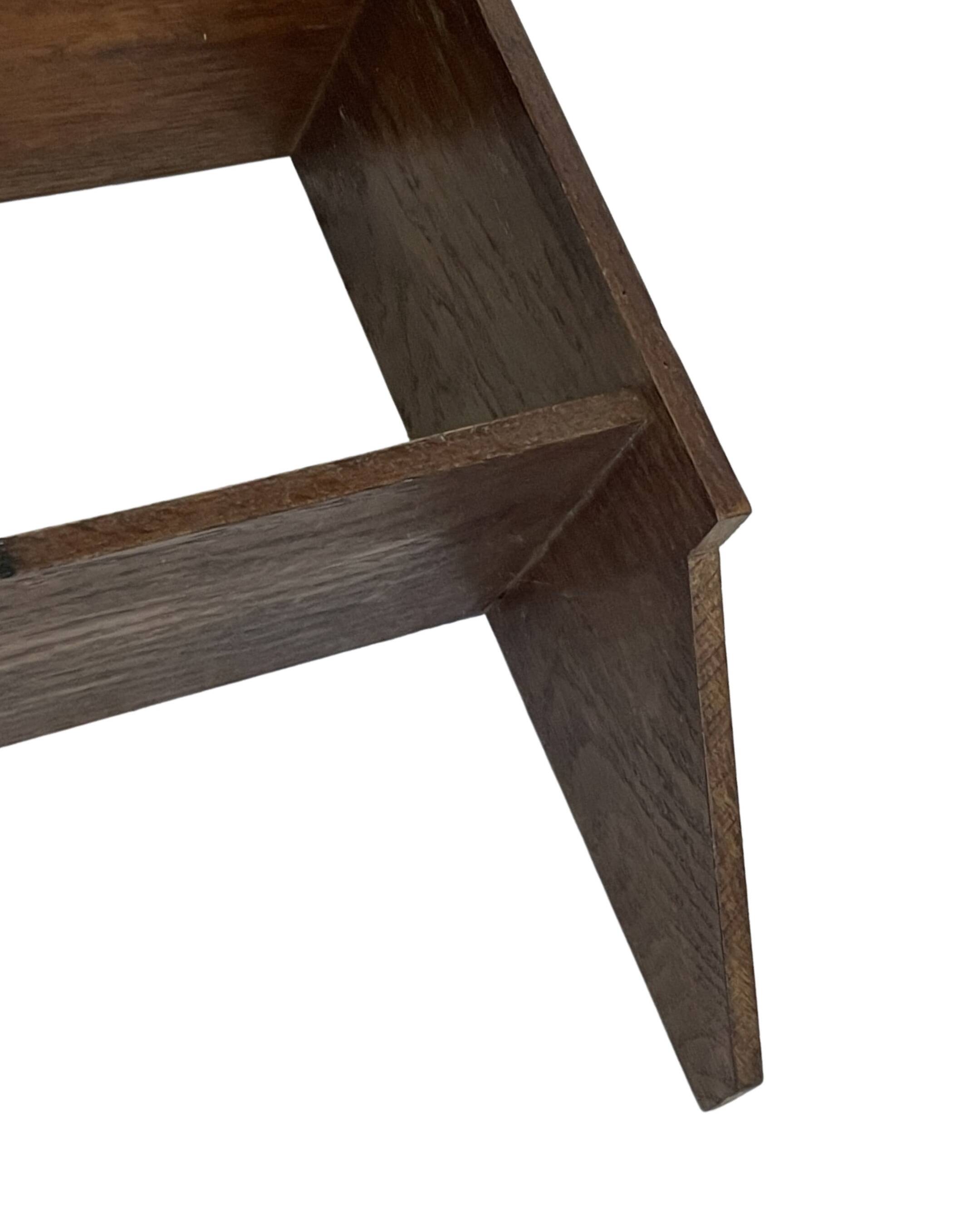 Vintage wooden wall shelve rack bookshelf in oak