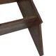 Vintage wooden wall shelve rack bookshelf in oak