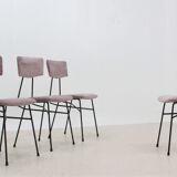 Set of 4 Italian mid century style dining chairs 1950s