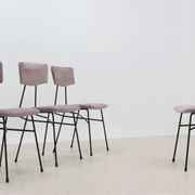 4 chaises à manger italiennes du milieu du siècle années 1950