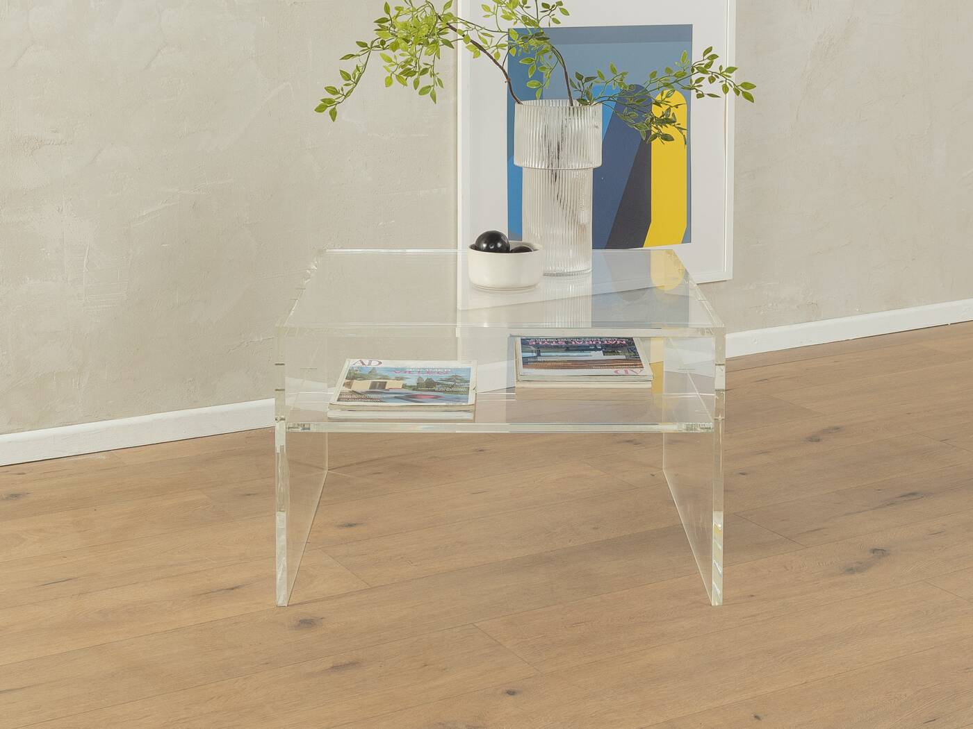 60s Acrylic Coffee Table