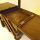 Wooden sewing box to lay from the 1960s/70s